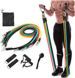 11 PCS Latex Resistance Band Set Exercise Fitness Workout Set